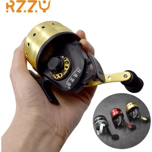 BL30 Metal Fishing Reels High Speed Ratio 3.6:1 Line Capacity 55m Handle Changeable for Outdoor Slingshot Hunting Shooting Fish