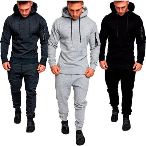 2021 New Spring and Autumn Male Sweater Suits Hoodies + Pants Mens Camouflage Casual Thin Fleece Hooded Pullover Sets