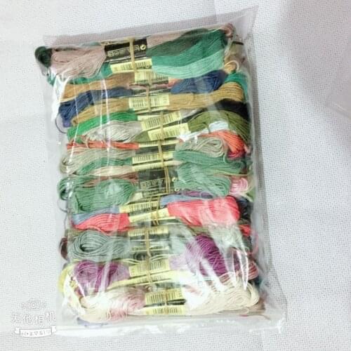 Embroidery Floss Cross Stitch Floss Yarn Thread 447 pieces Similar DMC Thread oneroom +20*10cm white gift water soluble canvas 5