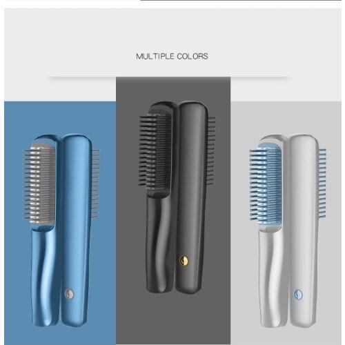 New Product Wireless Charging Hair Straightening Comb Portable Usb Charging Dual Use Comb For Straight Hair And Curly Hair