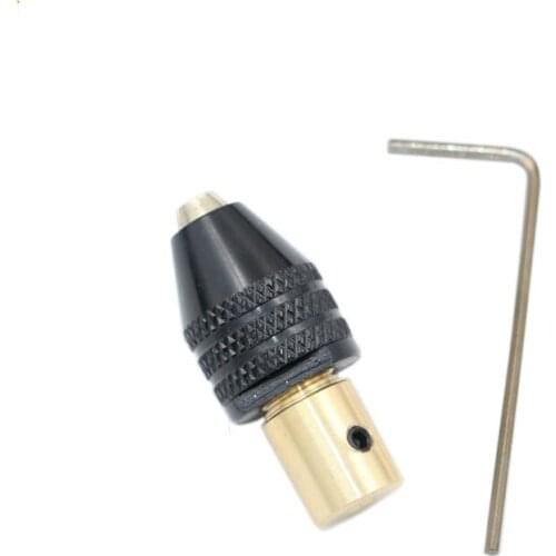 Original assembly electric self-tightening chuck small drill bit holder hand woodworking brass 3.17 mm