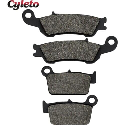 Cyleto Motorcycle Front Rear Brake Pads for Yamaha YZ125 YZ 125 YZ250 YZ250F YZ 250F YZ 250 WR 450F WR450F WR 450 F 2007-2018