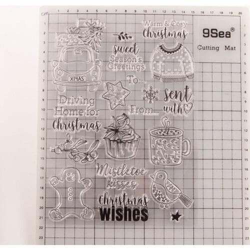 Transparent Silicone Clear Rubber Stamp Sheet Cling Scrapbooking DIY Christmas Pattern Photo Album Paper Card Decor Stamp
