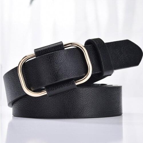 2021 New Design Faux Leather Belt ladies luxury brand belt authentic leather ladies trend retro punk student youth belts