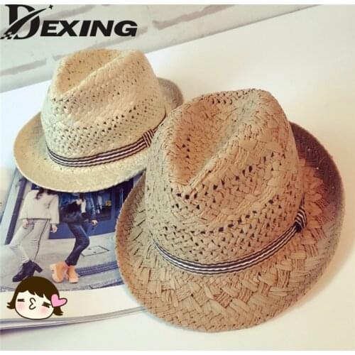 Men Panama Hat Summer Sun Hats for Women Man Beach Straw Hat for Men UV Protection Cap Chapeau Femme