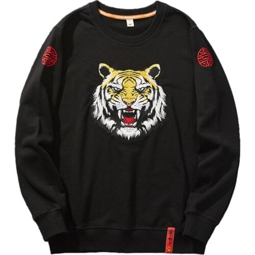 Kanye West Hoodies Men Women Tiger Embroidery Harajuku Jumper Anime Sweatshirts Oversized Autumn Fleece Winter Streetwear Teen