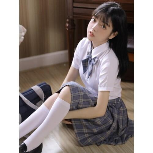 Japanese fashion High School Student College Suit JK Uniform Pleated Skirt school girl uniform sailor uniform school skirt