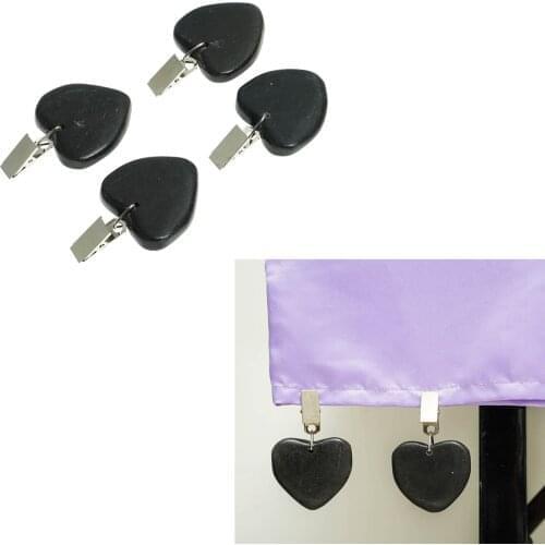 Heart-Shape Tablecloth Clips Party Table Cover Hangers Decorative Tablecloth Stone Hanging Hooks Non Slip Clamps for Table Decor