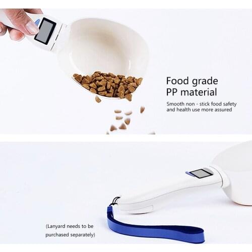 New Pet Food Scale Cup For Dog Cat Feeding Bowl Kitchen Scale Spoon Measuring Scoop Cup Portable With Led Display