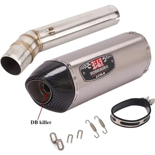 Motorcycle Yoshimura Exhaust Muffler escape Slip on DB killer Mid link Pipe For Yamaha Fazer 600 1998 1999 2000 2001 2002 2003
