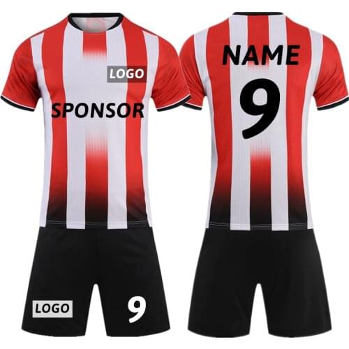 Women & Men Soccer Jersey Set Survetement Football Kit Training Uniform Stripe Football Shirt Shorts Sports Suit Running Clothes