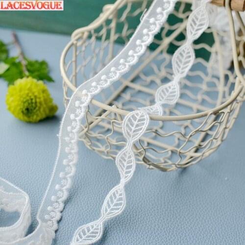 38yards 1.5cm Mesh cotton embroidery Lace Trim Handmade DIY Garment needlework sewing accessories fabric Clothing Decoration 215