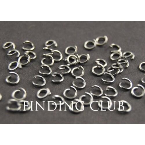 1000 pcs 4mm Gunmetal black plated Open Jumprings Jump ring DIY Metal Bracelet Necklace Jewelry Findings