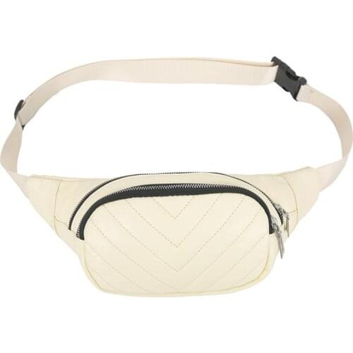 2021 Waist Bag PU Fanny Pack Shoulder Bag Ladies Waist Pack Women Belt Bag Chest Bag