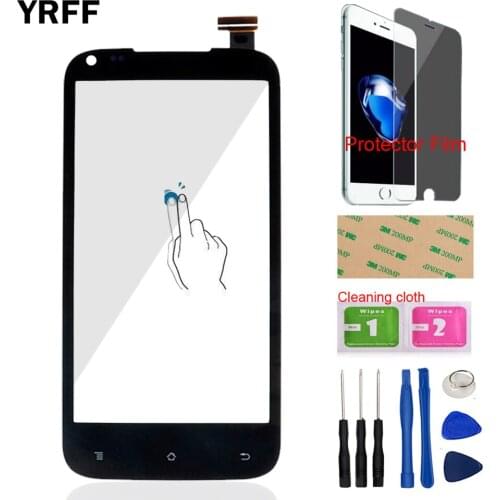 4.5'' Mobile Phone Touch Panel Front Glass For DNS S4505 Touch Screen Digitizer Panel Glass Sensor Tools Protector Film Adhesive