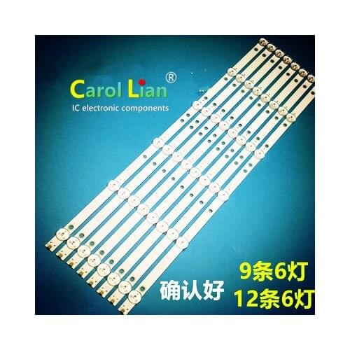 8 + 1 Pcs/set Novo led strip para p hili s 49 polegada tv 49puf6050/t3 backlight k490wd7 a1 48708-k490wd-a2213k01
