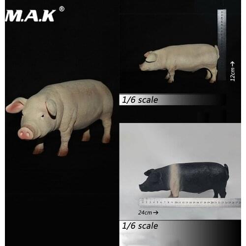 1/6 Figure Scene Accessories Journey to the West Zhu Bajie Pig Ver. Model Black/Pale Pig Pet Animal Figure Model for 12'' Figure
