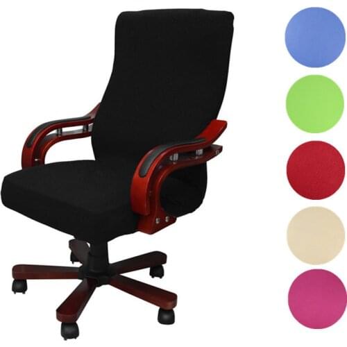 Office Stretch Spandex Executive Chair Covers Anti-dirty Computer Seat Chair Cover Removable Slipcovers For Office Seat Chairs