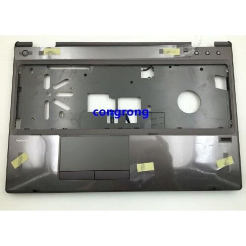 For HP For ProBook 6560B Palmrest & Touchpad & fingerprint Hole Top Cover C keyboard Shell 641205-001