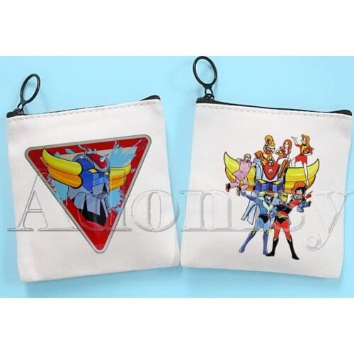 Goldorak Canvas Coin Purse Clutch Printing Cloth Coin Purse Student Case Customization