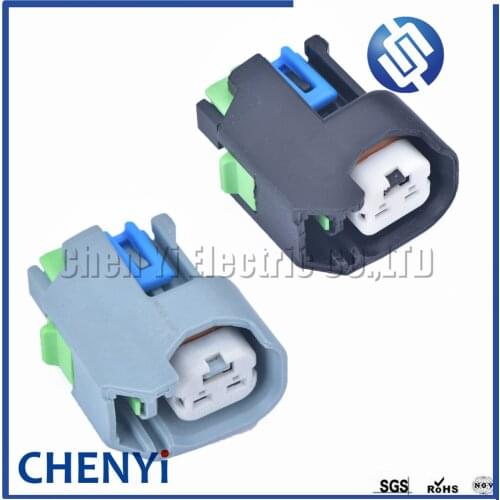 1 set gray/black 2pin 1.5mm EV6 USCAR female Auto Fuel Line Quick Injector Connector Plug Socket 15419715 15423278 15423276