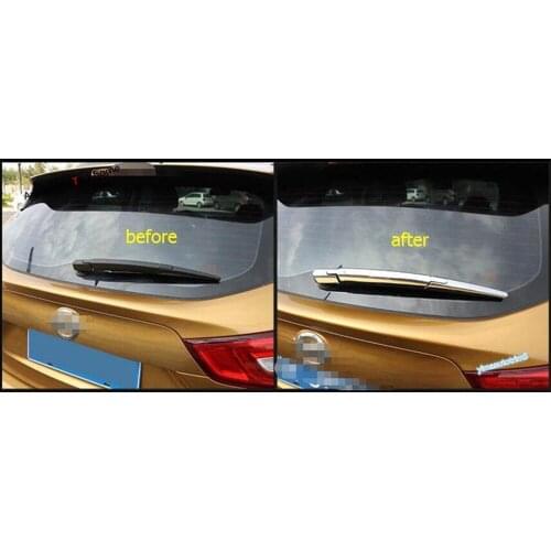 Yimaautotrims Exterior Refit Kit Fit For Nissan Qashqai J11 2014 - 2020 Chrome Rear Windshield Tail Window Rain Wiper Cover Trim