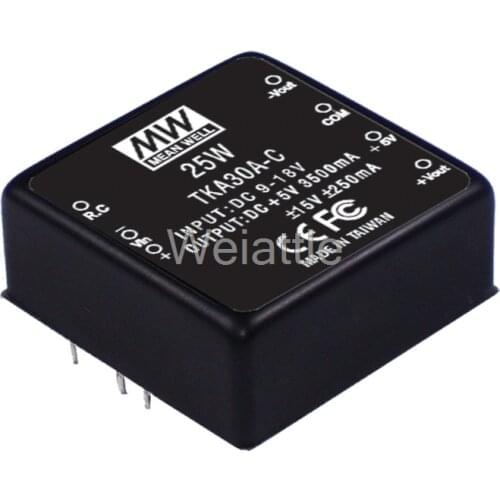 MEAN WELL original TKA30C-C 15V 250mA meanwell TKA30 15V 25W DC-DC Triple Output Converter
