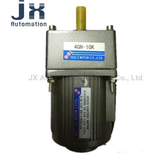 TAILI 25W 220V Speed Control Motor 4IK25RGN-CW 4GN10K Gear Motor