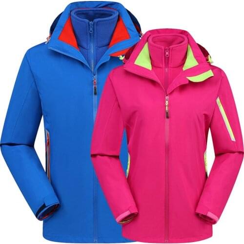 Men and Women Ski Jacket Waterproof Windproof Outdoor Sports Snow Jackets Womens Winter Suit Thick Warm Skiing Snowboard Jacket