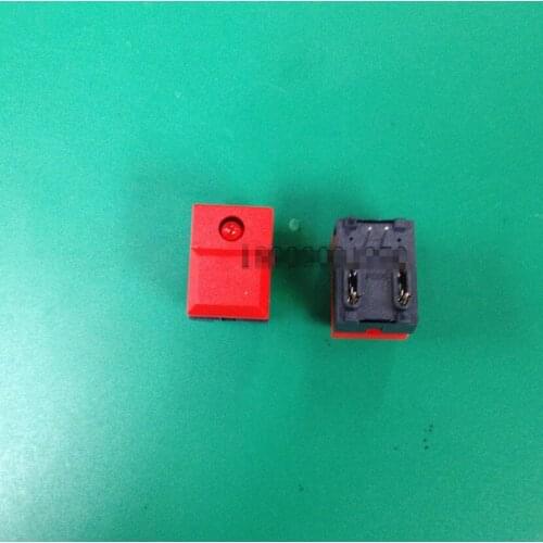 Original new 100% import original button switch signal light 512 console button switch 17*12 red narrow handle red light PB86