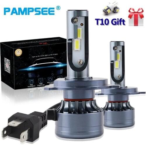 PAMPSEE Auto Lamps LED Chip H1 H4 H7 H8 H11 9005 HB3 9006 HB4 Car Led Headlight Bulb Fog Light 16000LM 6500K Conversion Kit Z7