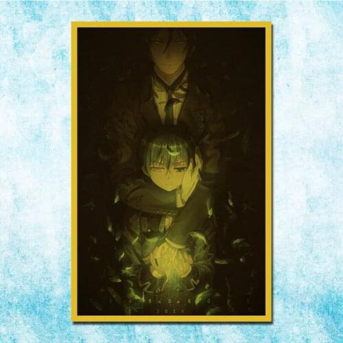 Japanese Anime Black Butler Poster Art Silk Canvas Retro Print For Home Room Decor Wall Stickers-022