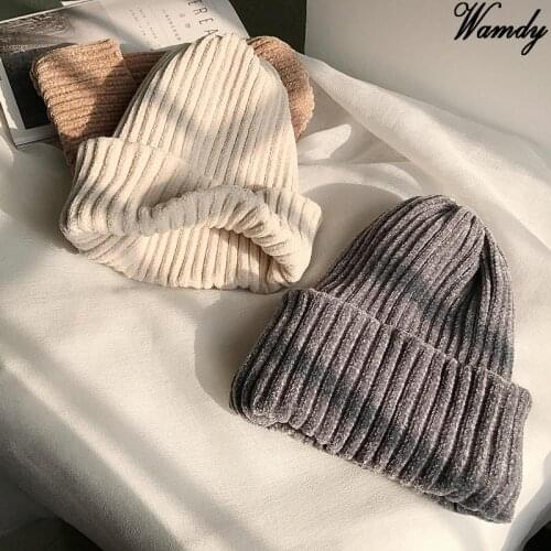 Thick Knitted Hat Warm Snow Soft Double Hat Comfortable Feeling Skullies Beanies Cap Thick Men Women Outdoor Hats Gifts