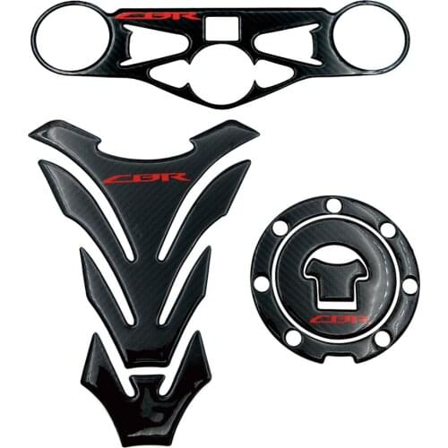 Motorcycle Gas Fuel Tank Pad Carbon Fiber Decal Protector Triple Clamp Sticker For Honda CBR1000RR 2008 2009 2010 2011 2012 2013