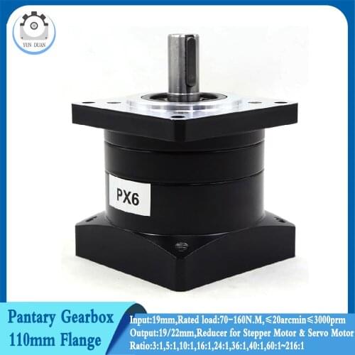 Ratio 10 :1 Nema42 110mm Planetary Gearbox Speed Reducer Carbon Steel Gear for Stepper Motor Servo Motor