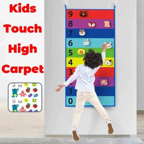 Sports Games Toy for Kids Touch High Carpet Bounce Trainer Promote Growth Fun Height Ruler Indoor Outdoor Toys for Children