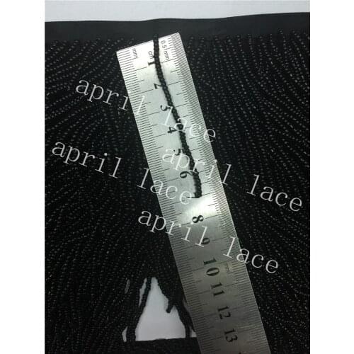 Yy105# 10yards /bag black color 6-7cm width ribbon fringe tassel for curtain /garment/decorative/home /dress decoration