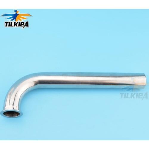 Stainless steel 90 degree header 7/8" 22mm Height 40mm 50mm 60mm for Zenoah gas marine engine rc boat