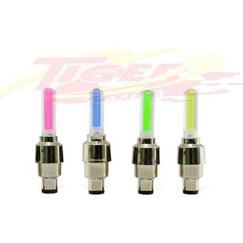 1 Pair Wheel LED Light Tire Valve Cap Decorative Lantern Tire Valve Cap Flash Neon Lamp For Car Motocycle Bike Electric bicycle