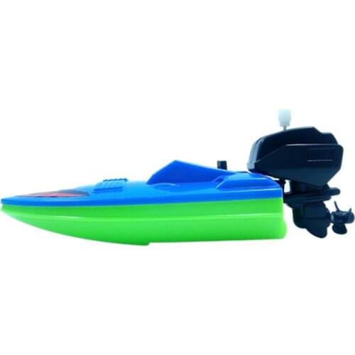 1pc Speed Boat Ship Wind Up Toy Float In Water Kids Toys Classic Clockwork Toys Summer Shower Bath Toys for Children Boys Toys