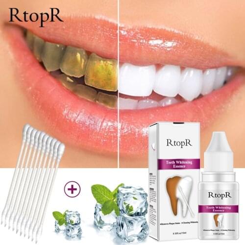 10ML Teeth Whitening Essence Stains Yellow Teeth Treatment Smoke Coffee Plaque Dental Oral Hygiene Remove Whitening Tooth Care