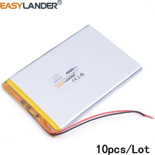 10pcs/Lot 4560100 3.7v 4000mah tablet battery Polymer battery 3.7V elf U25GT 7 Inch DVD polymer battery Rechargeable bat DVR