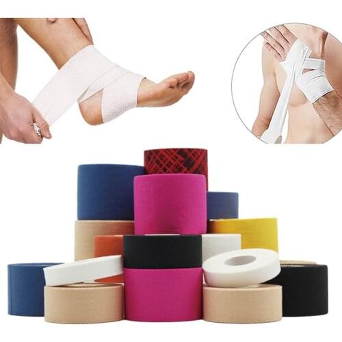 10 Pack 13.7M Cotton Athletic Tape Training Finger Wrist Knee Joints Support Tape Easy Tear for Bats,Tennis,Gymnastics & Boxing