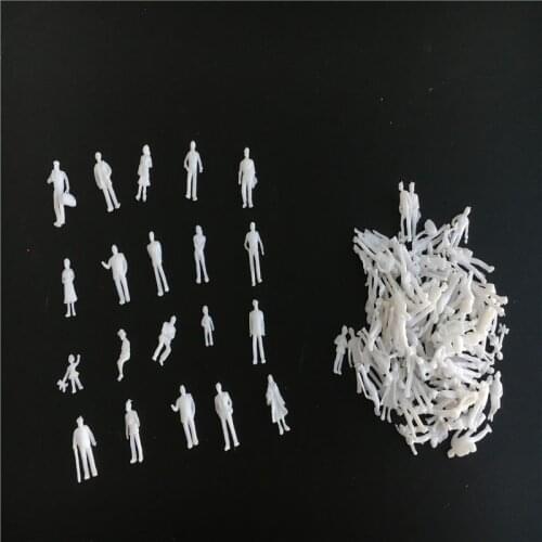 1000pcs 1/100 Scale White Figure For Architecture Building Materails Kits Toy Diy Diorama Railway Train Layout Model