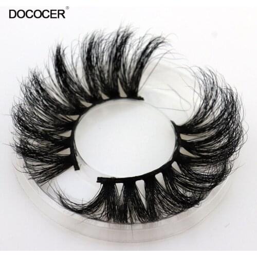 25mm False Eyelashes Wholesale Thick Strip 25mm 3D Mink Lashes Custom Packaging Label Makeup Dramatic Long Mink Lashes