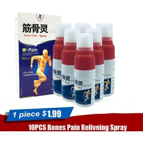 10PCS/lot Pain Relieving Spray For Rheumatoid Arthritis Acute Chronic soft Tissue Injury Bruises Pain