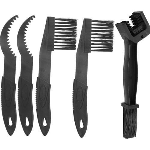 5pcs Plastic Motorcycle Bicycle Chain Clean Brush Gear Grunge Brush MTB Mountain Bike Washer Brush Scrubber Clean Kit