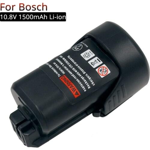 Rechargeable Battery 10.8V 1.5A Li-ion Cordless Power Tools Replacement Batteries for Bosch 10.8V battery BAT411 BAT412A BAT413A