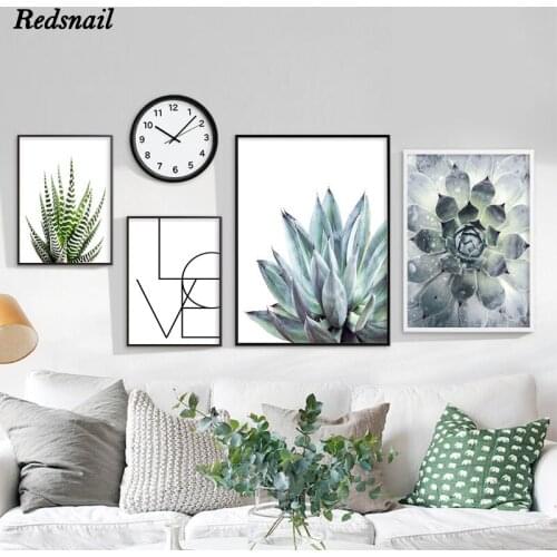 Diamonds Embroidery Green Plant Succulent Botanical DIY Diamond painting puzzle 5D Square/Round Drill mosaic Home Decor EE889