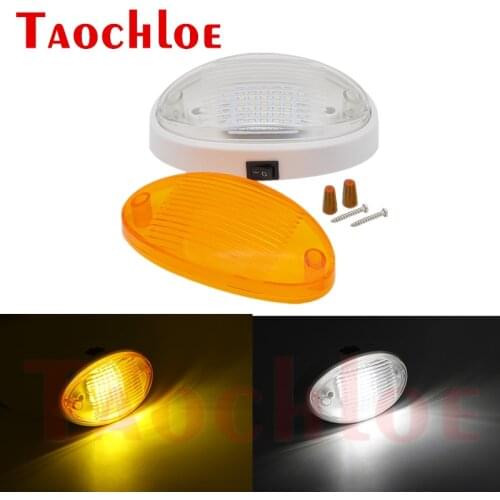 1Pc 12V DC Car Roof Light Van Interior Ceiling Lighting Read Lights Compartment Lamp For RV Boat Trailer Lorries